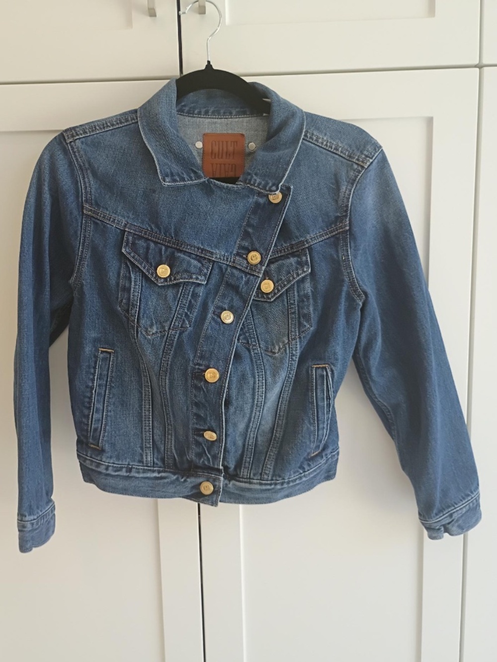 Cult Gaia x Gap Asymmetrical Denim Jacket NWOT